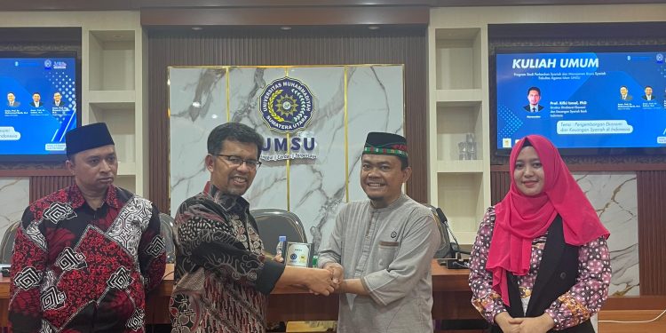 Program Studi Perbankan Syariah FAI UMSU melakukan kuliah umum