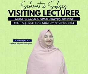 Visiting Lecture bertema Accounting For Finance Banking di Fatoni University Thailand