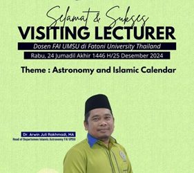 Visiting Lecture bertema Astronomy and Islamic Calender  di Fatoni University Thailand