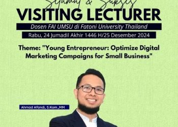 Visiting Lecture bertema Young Entrepeneur : Optimize Digital Marketing Campaingns for small business  di Fatoni University Thailand