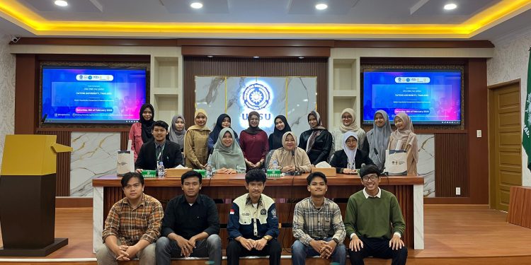Mahasiswa Perbankan Syariah FAI UMSU Gelar Studi Banding Bersama Universitas Fatoni Thailand Bertema Market Halal