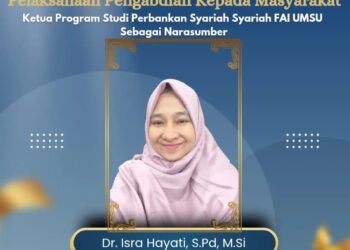 Pelaksanaan Pengabdian kepada Masyarakat: Ketua Prodi Perbankan Syariah FAI UMSU Jadi Narasumber di Aisyiyah Percut Sei Tuan