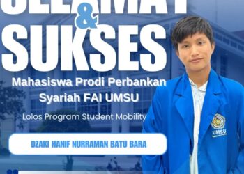 Mahasiswa Prodi Perbankan Syariah FAI UMSU Lolos Program Student Mobility